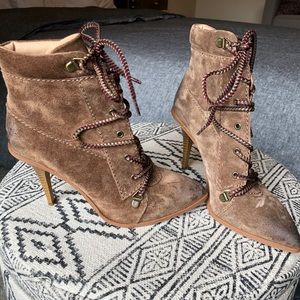 Joe’s Jeans lace up leather booties